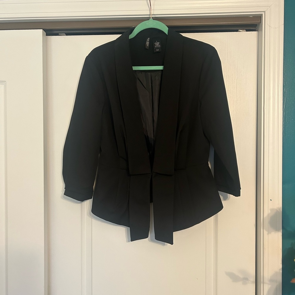 Bisou Bisou Black Women's Blazer